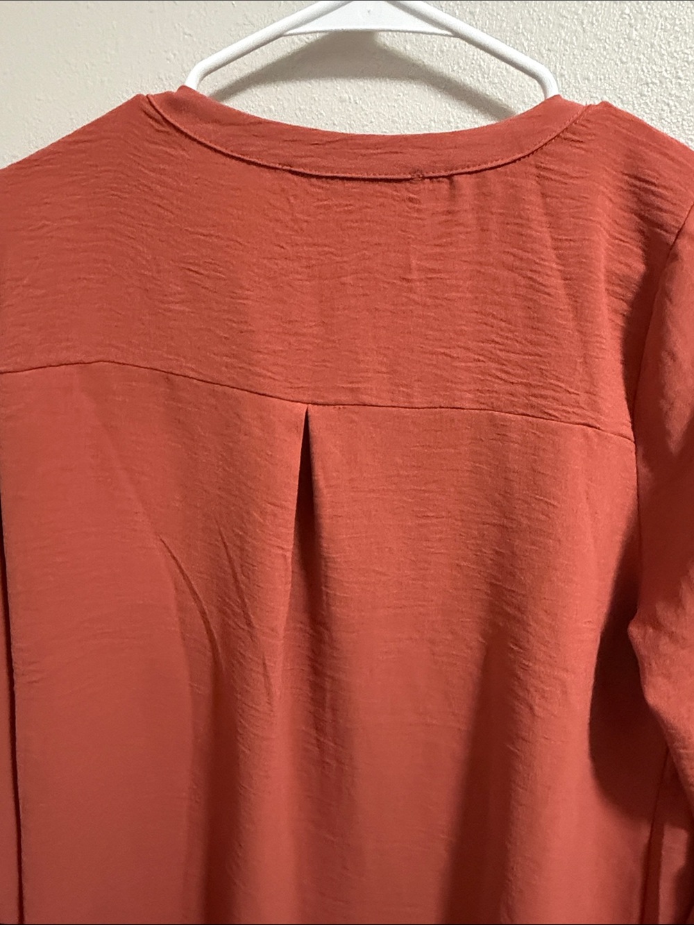 Rust Button-Front Women’s Blouse - Picture 7 of 7